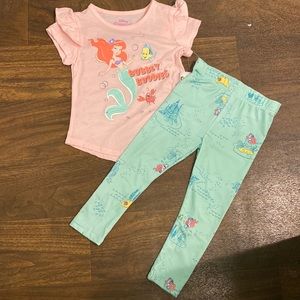 Toddler Girl’s Disney Little Mermaid Set